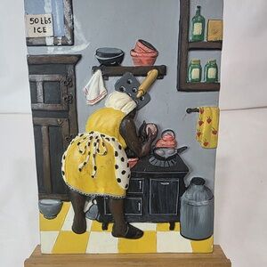 Annie Lee: “Hot Water Cornbread” 3D Wall Plaque.